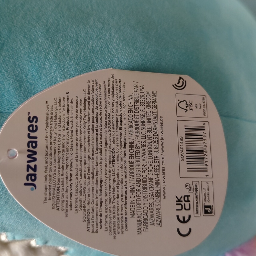 12" Vanessa The Blue Red Panda Squishmallow NWT - Picture 6 of 8